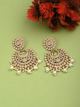 Circular Contemporary Chandbali - Gold