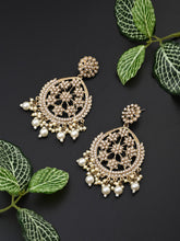 Gold-Plated Floral Motif Earrings
