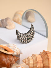 Crescent shaped Adjustable ring
