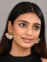 Gold-Plated Kundan Half Chandbali Earrings