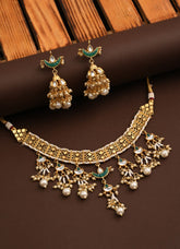 Kundan & Meenakari Necklace Set Green