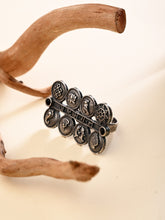 Ashtamangala Oxidized Brass Ring