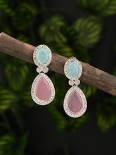 AD stone Tear drop earrings