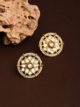 Gold plated kundan Studs