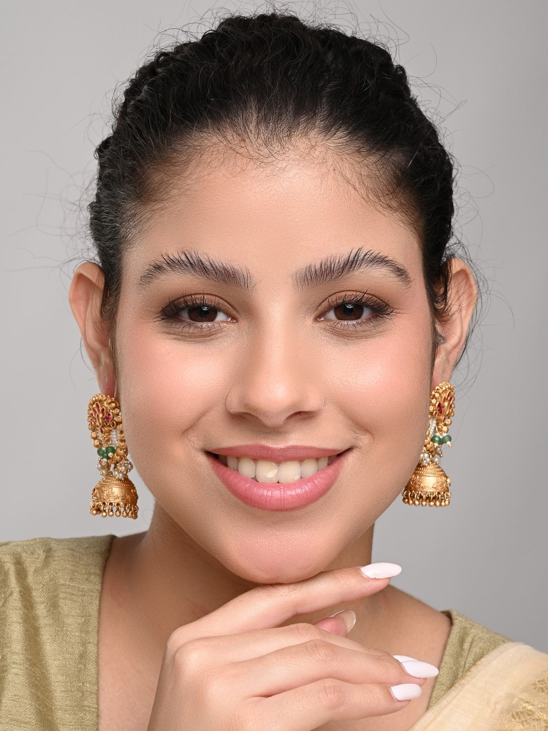 Temple jhumka Earring