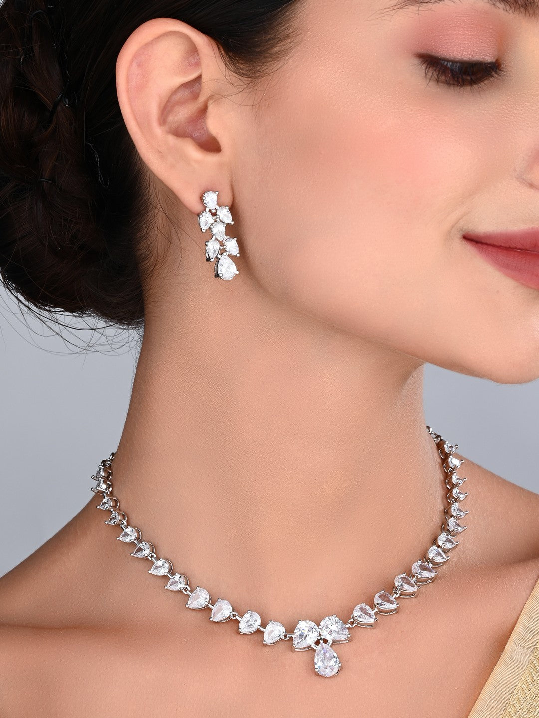 Celeste Crystal Necklace & Earring Set