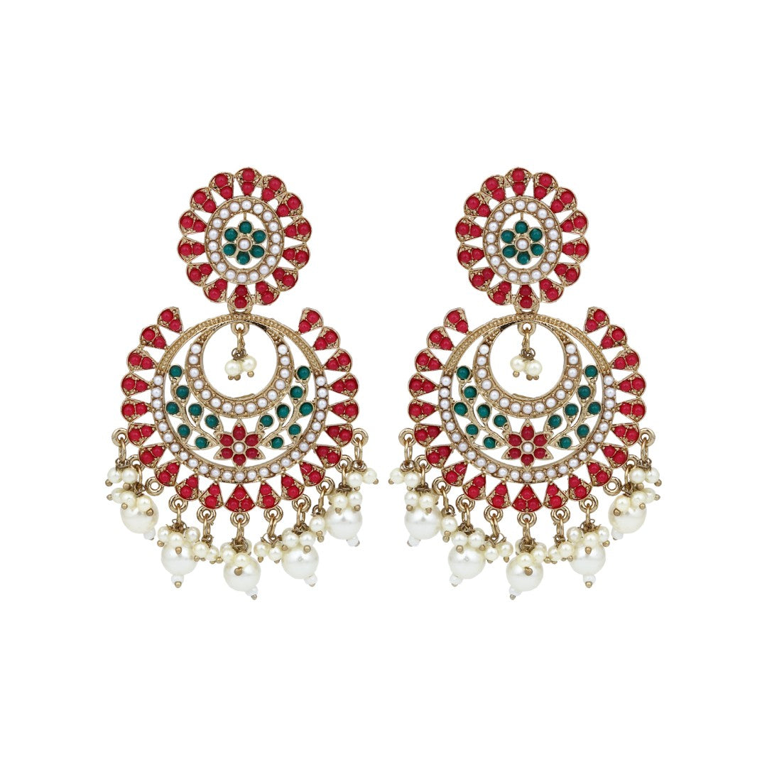 Circular Contemporary Chandbali - Multi