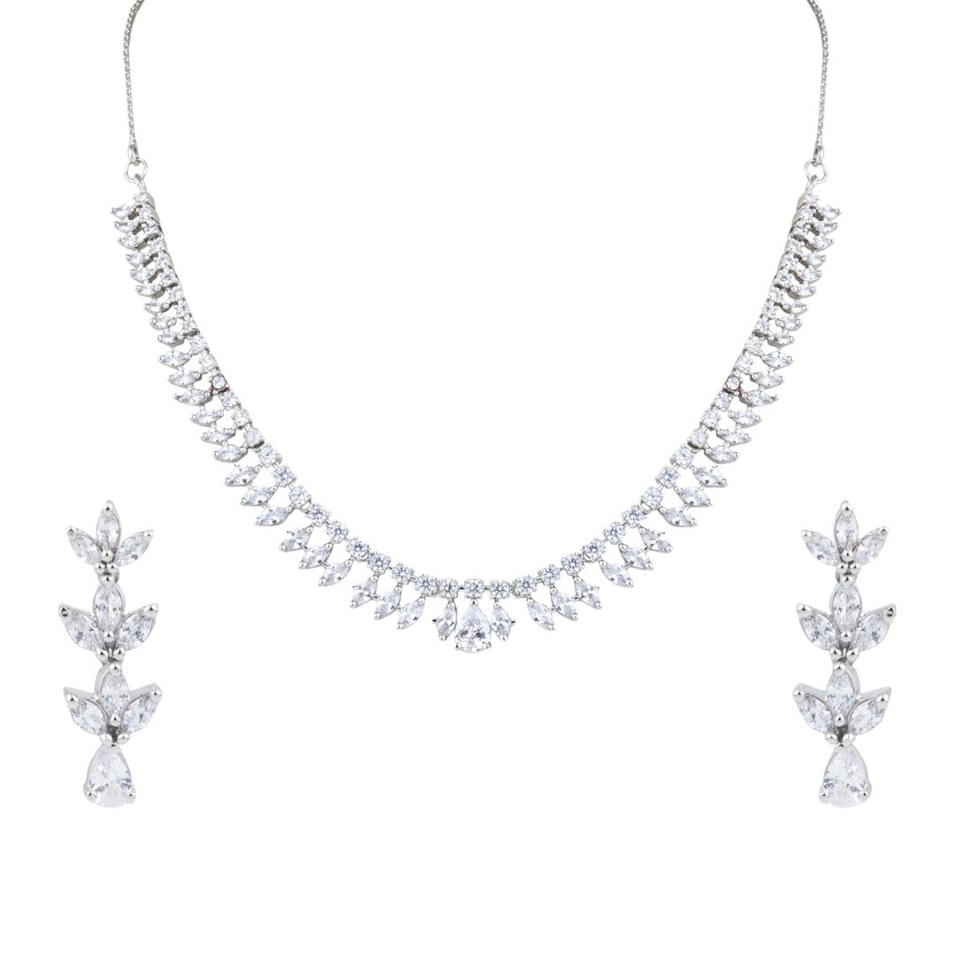 Celeste Sparkling Crystal Necklace & Earrings Set