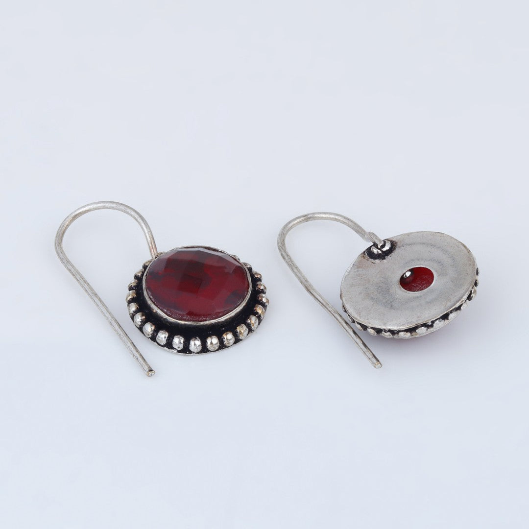 Contemporary Drop Earring Red