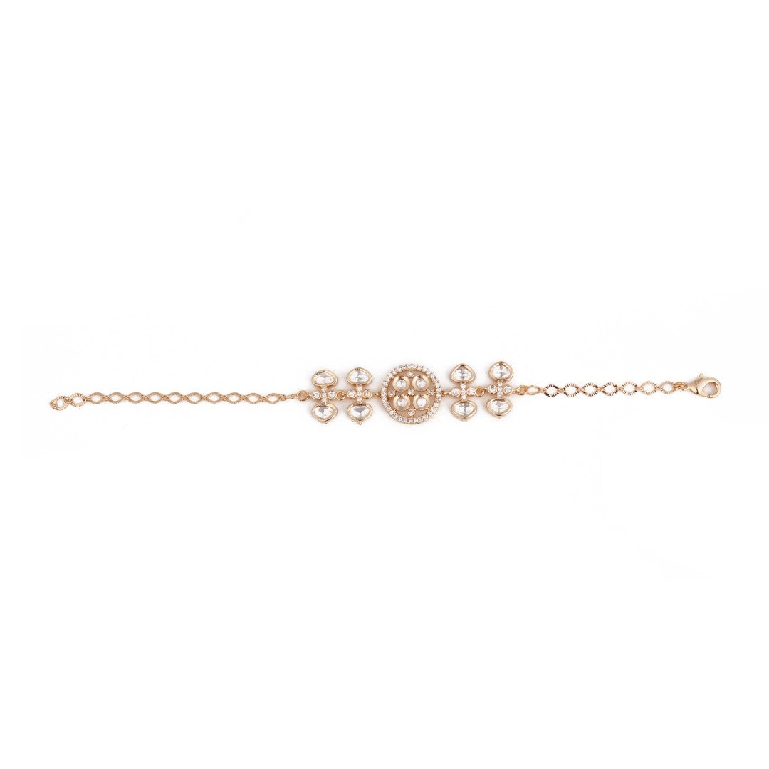 Delicate Floral Crystal Bracelet