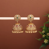Gold plated kemp setting Jhumka