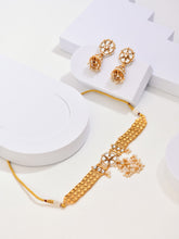 Kundan Choker Necklace Set with Jhumka Earrings