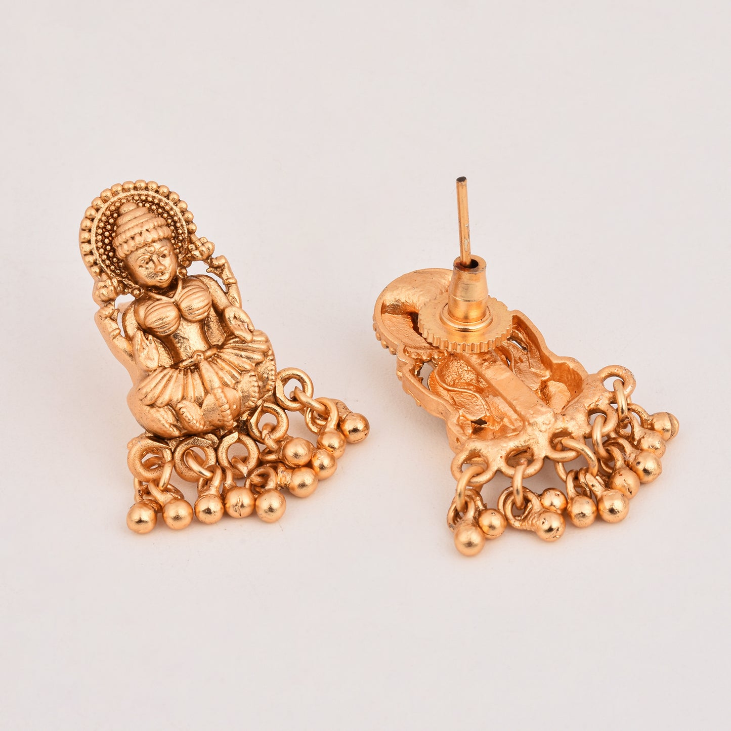 Traditional Temple Jewellery Set with Ghungroo Drops