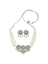 Gold plated Multi coloured jewellery set