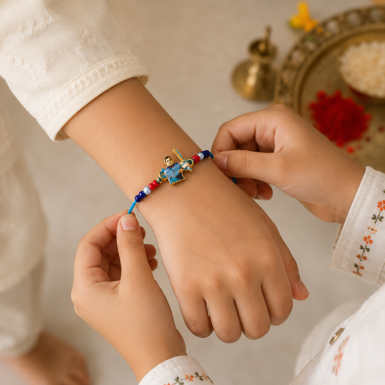 Sports Fan Rakhi Set β Football & Cricket Designer Rakhi for Raksha Bandhan