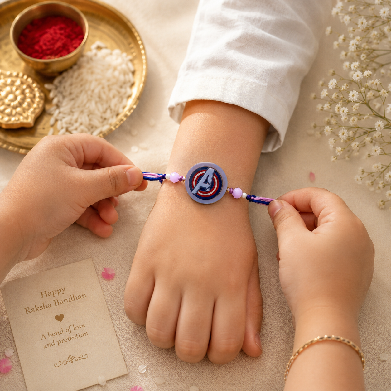 Avengers Shield Designer Rakhi for Brother