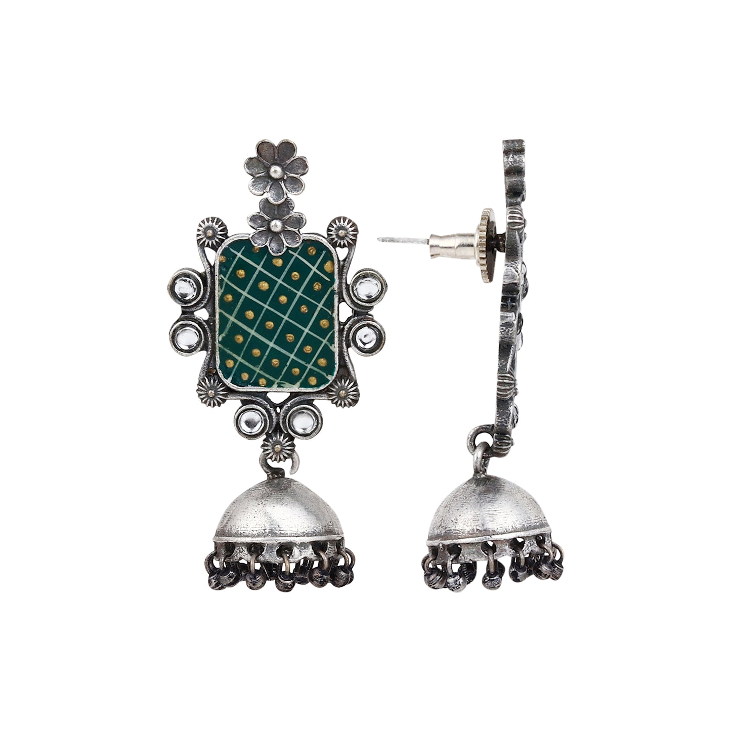 Handpainted contemporary style jhumka