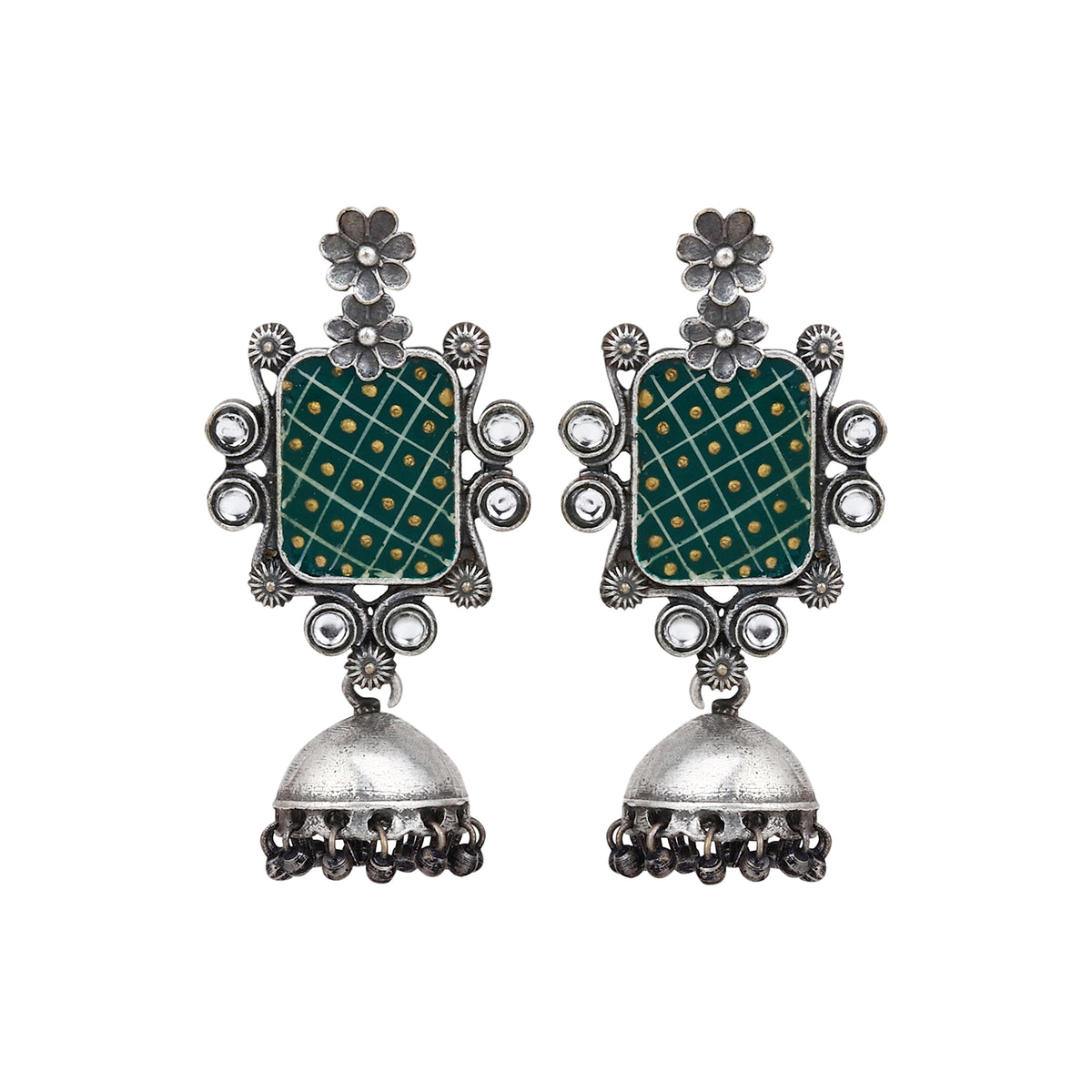 Handpainted contemporary style jhumka