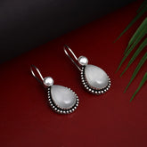 Silver Oxydised drop earring