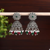 Silver Oxidised finish Jhumka