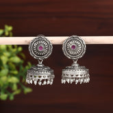 Silver Oxydised Jhumka