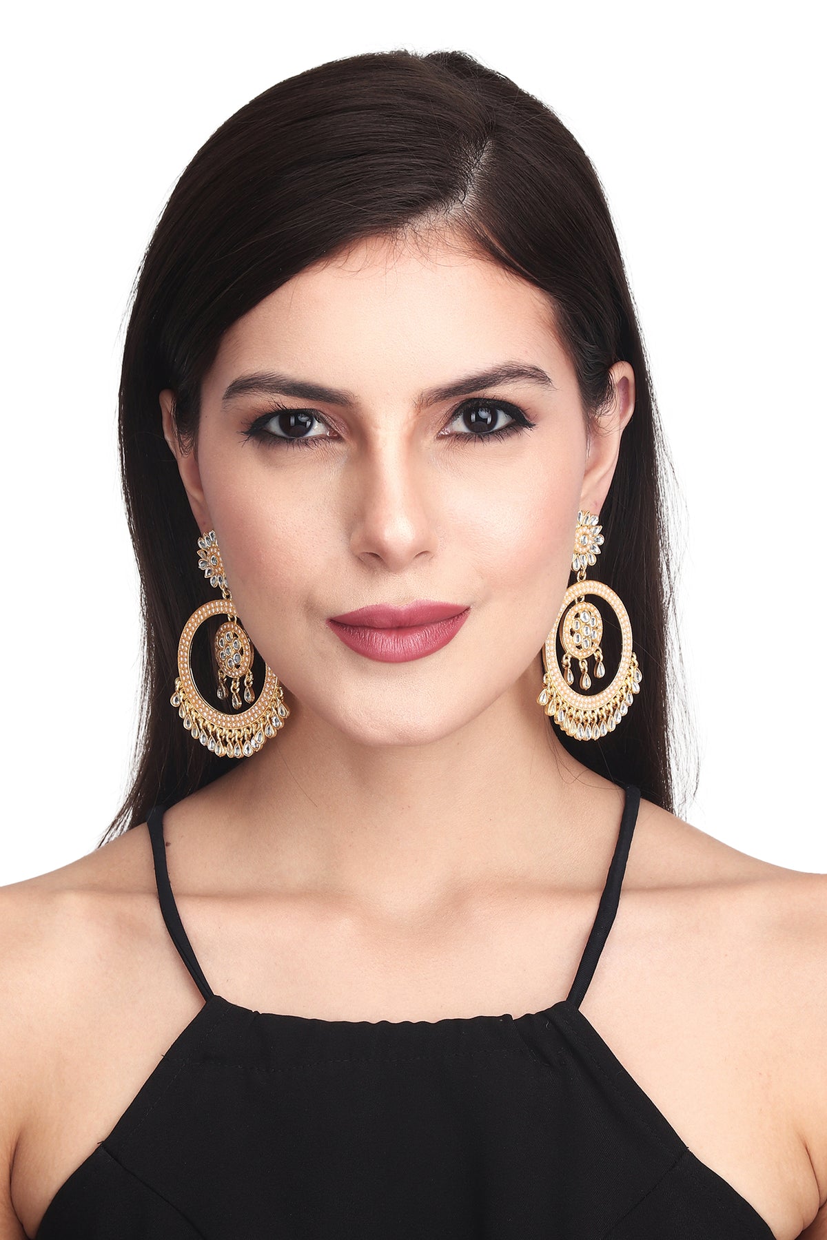 Gold plated chandbali