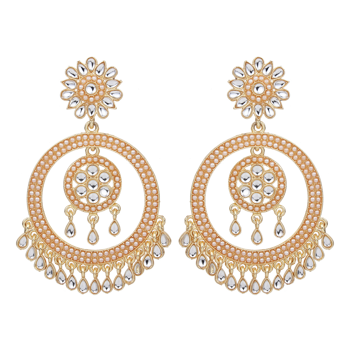 Gold plated chandbali