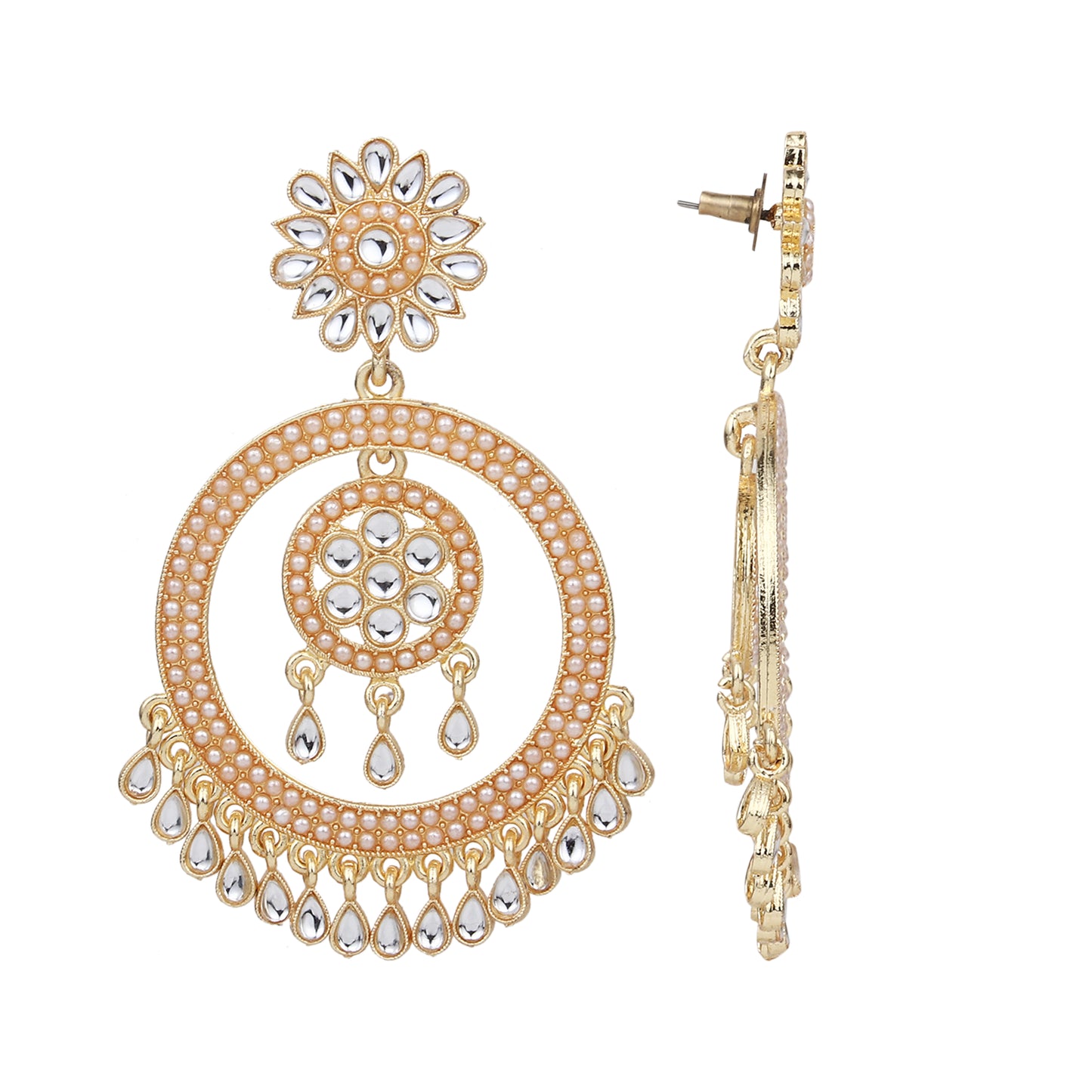 Gold plated chandbali