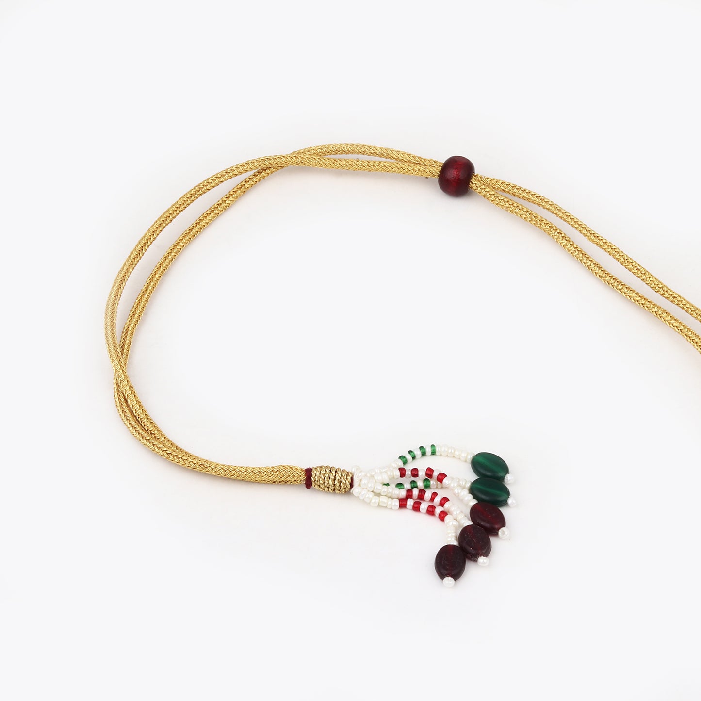 Beaded string long neckalce set