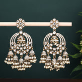 Antique gold finish Chandbali Earrings