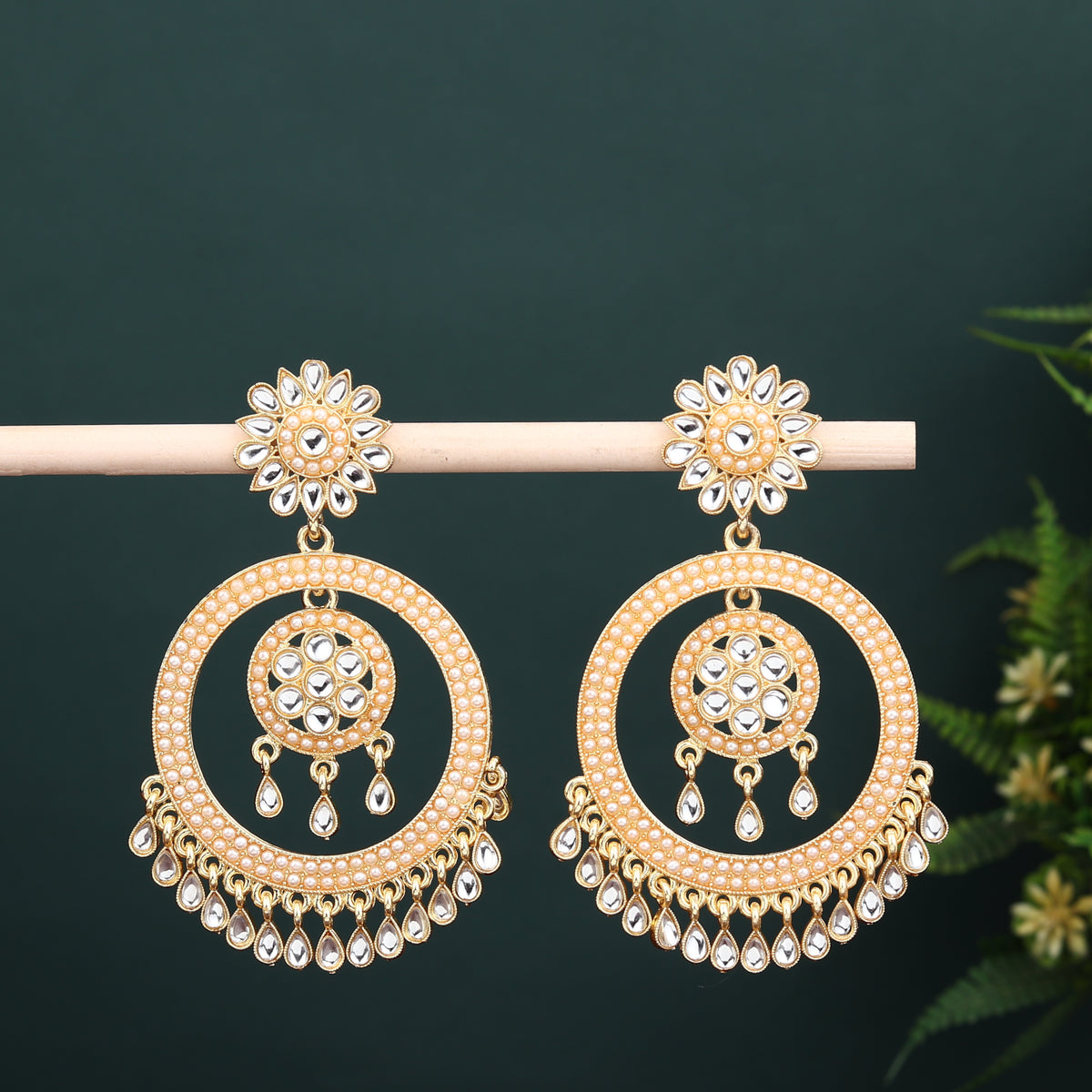 Gold plated chandbali