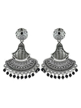Silver Oxydised Drop earring