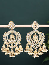 Gold plated kundan chandbali