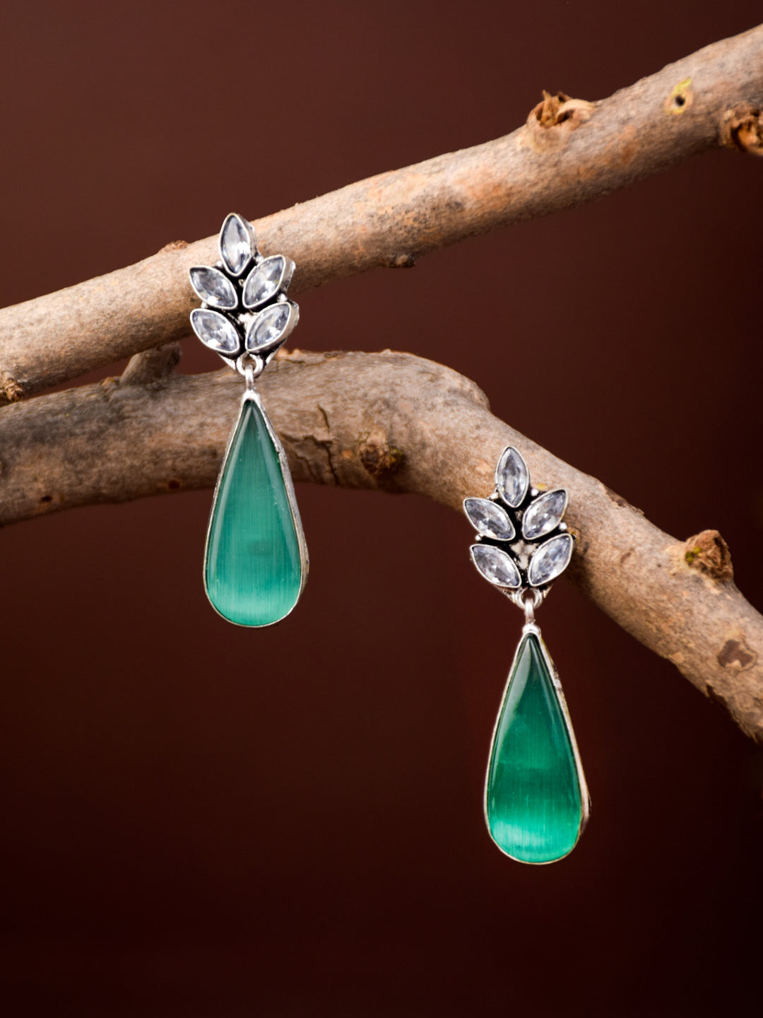 Party wear drop earrings Blue