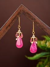 Natural Stone drop earring