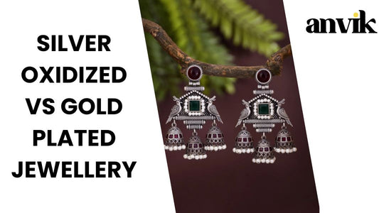 Silver Oxidized Vs Gold Plated Jewellery