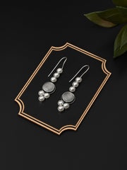 Pearl & Stone drop earring White