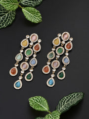 Chandelier Drop Earring Multi col