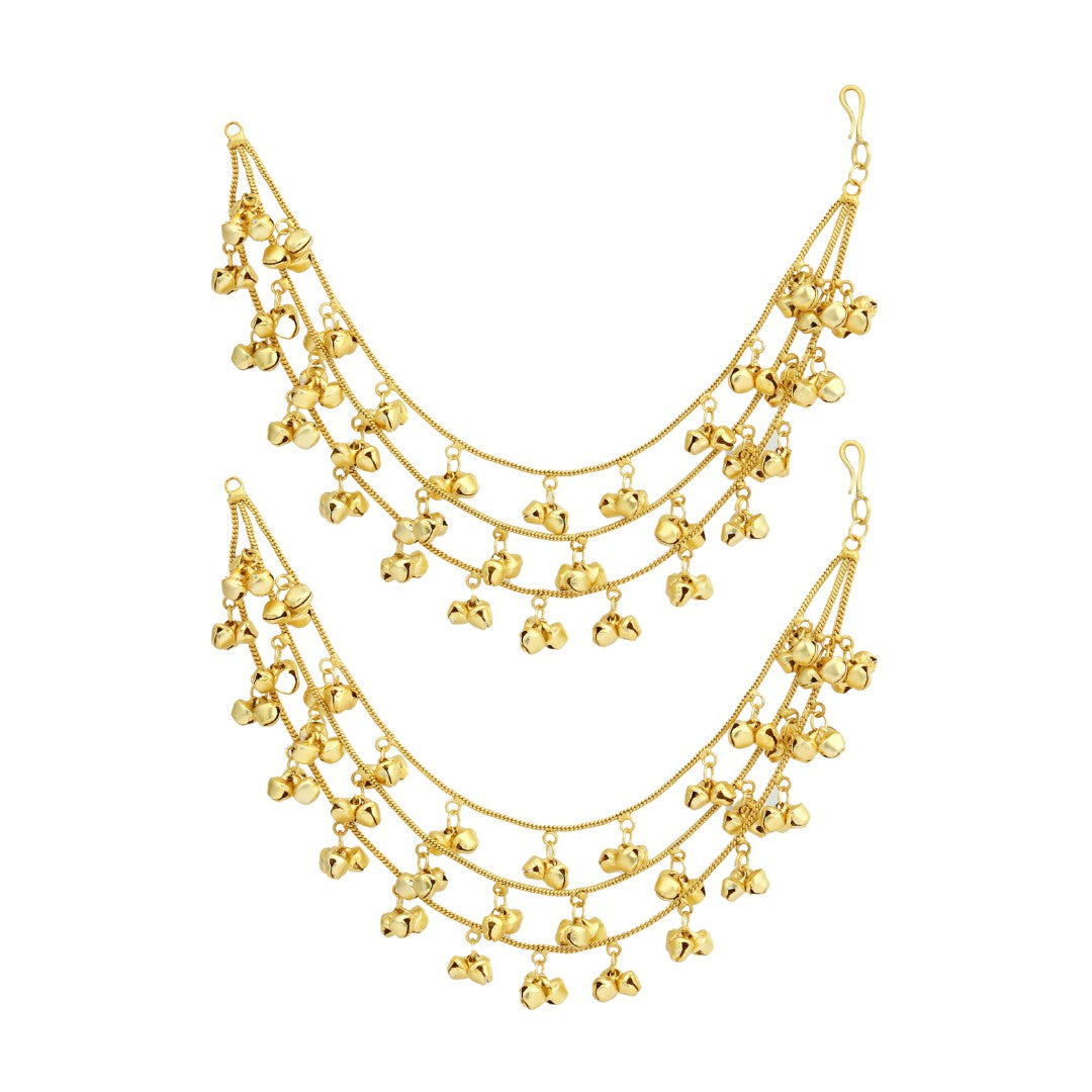 Opulent Multistrand ghungroo Earchains
