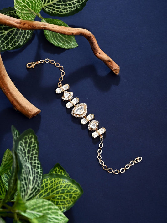 Delicate Floral Crystal Bracelet