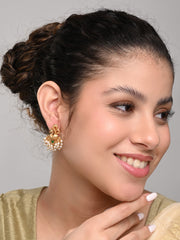Gold plated peacock Studs