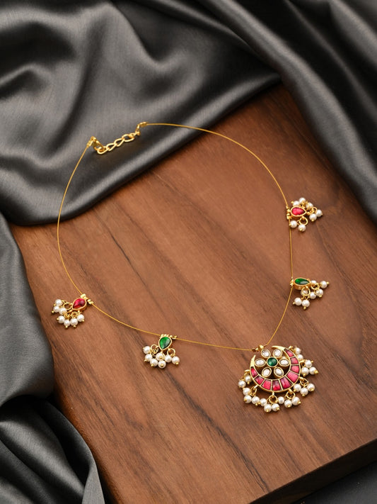 Traditional Kundan Pendant Necklace