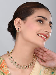 Gold Plated Delicate Necklace Set