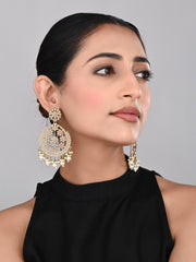 Gold-Plated Floral Motif Earrings