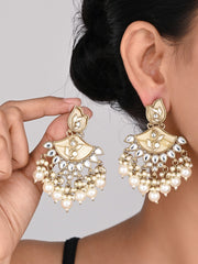 Contempoary MOP Chandbali - Gold