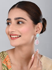 AD stone Tear drop earrings