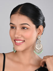 Gold plated & Meenakari Chandbali Mint