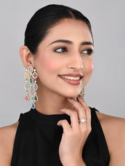 Chandelier Drop Earring Multi col