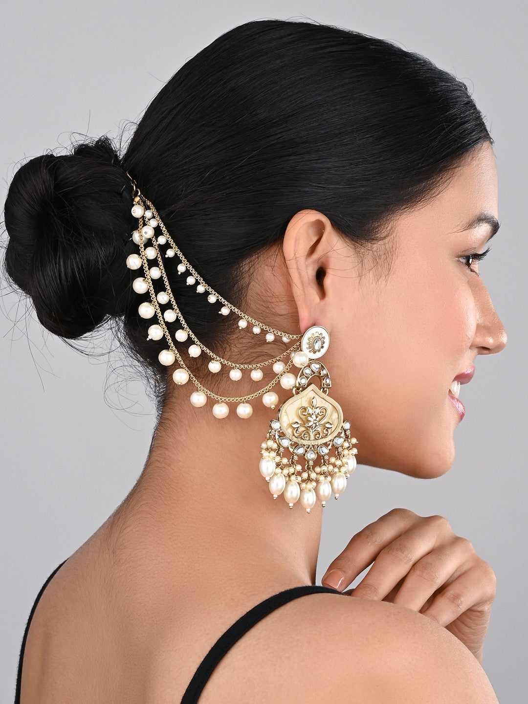 Gold Plated Ear chains -1