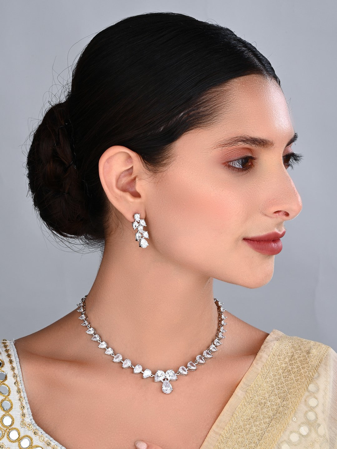 Celeste Crystal Necklace & Earring Set